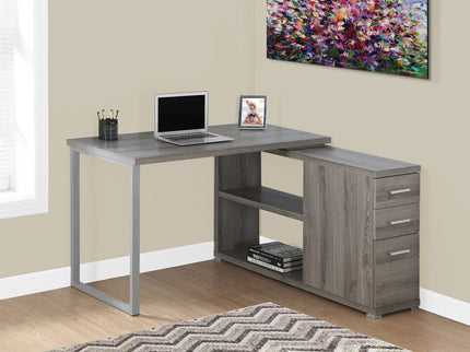 Computer Desk, Home Office, Corner, Left, Right Set - Up, Storage Drawers, L Shape, Laptop, And Contemporary & Modern