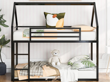 House Bunk Bed With Built In Ladder