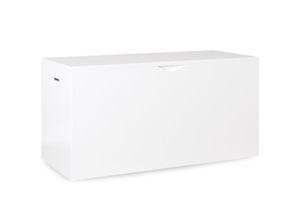 Toy Storage Organizer With Rolling Drawer, Chest With Wheels, Large Pull Out Bin For Nursery - White