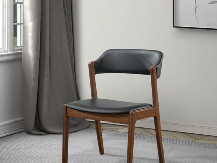 Enzo - Dining Chair (Set of 2) - Black / Brown