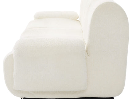 3 Seater Sofa Couch With Curved Armrests