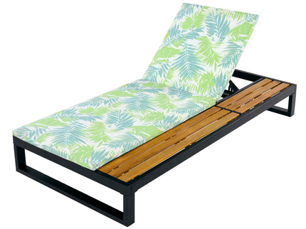 Chaise Lounge Set, 5 Position Adjustable, Flat Side Surface Storage