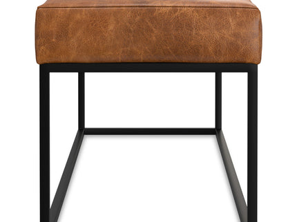Candice - Ottoman Bench - Tan / Black