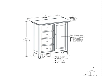 Amherst - Handcrafted Medium Storage Cabinet