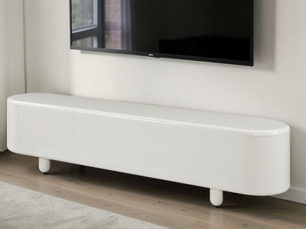 Keely - TV Stand - Gloss White