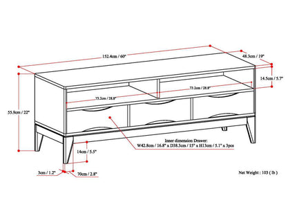 Harper - Handcrafted TV Media Stand