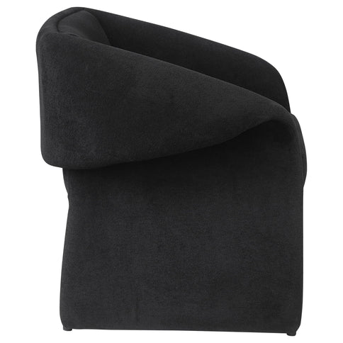 Mcdonald - Upholstered Sloped Arm Accent Chair - Black