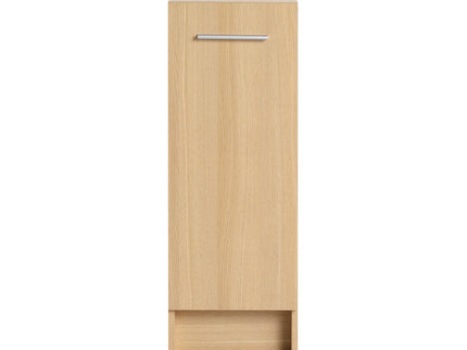 Slim Freestanding Bathroom Storage Cabinet - Light Oak
