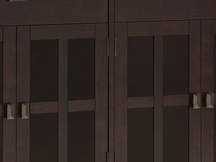 Artisan - Large 4 Door Sideboard Buffet - Dark Chestnut Brown
