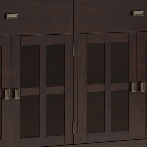 Artisan - Large 4 Door Sideboard Buffet - Dark Chestnut Brown