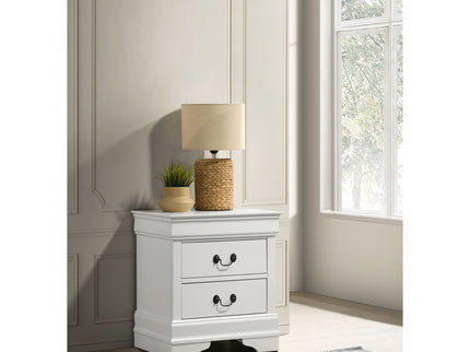 2 Drawer Nightstand - White
