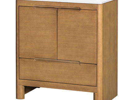 Softened Modern Bathroom Vanity With Sink