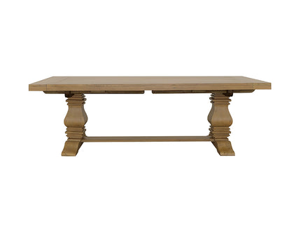 Allende - Extension Dining Table With Double Pedestal Base - Honey