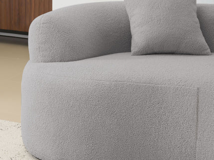 Modern Curved Loveseat
