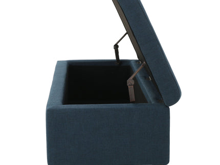 Upholstered Storage Ottoman Bench, Foot Rest For Bedroom