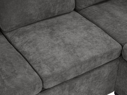 Modern L Shaped Sectional Sofa Bed With Hidden Storage Upholstery