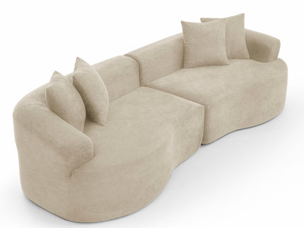 4 Seater Curved Cloud Sectional Sofa