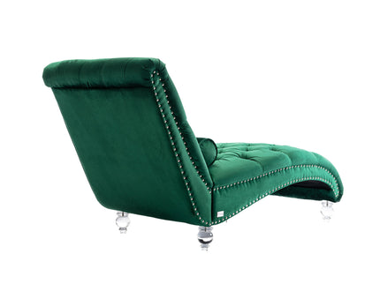 Chaise Lounge Indoor, Button Tufted Upholstered Chaise Lounge Chair With Pillow