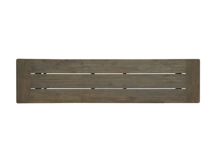 Cloud - Outdoor Bench With Acacia Wood Frame And Slat Panel Design