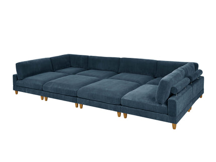 Modern Modular Sectional With Adjustable Back Support