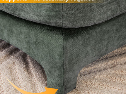 Elegant Sofa With Ergonomic Design And Lumbar Pillows