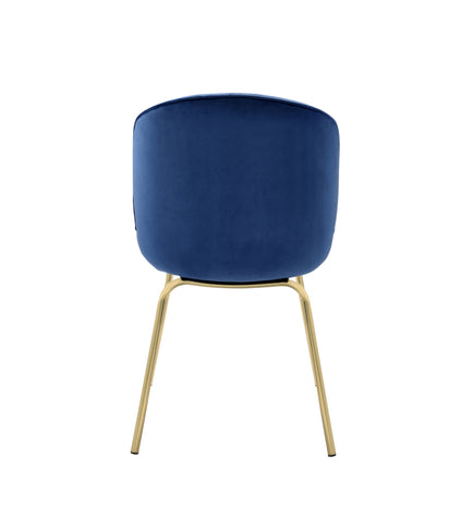 Chuchip - Side Chair (Set of 2) - Blue / Gold