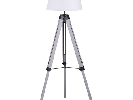 Hannah - Floor Lamp With Tripod Base - Gray