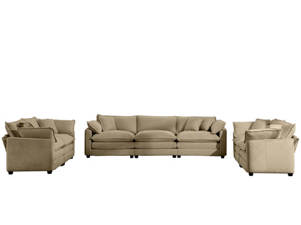 Elegant Oversized Sectional Sofa Set With Deep Seats And Flexible Layout
