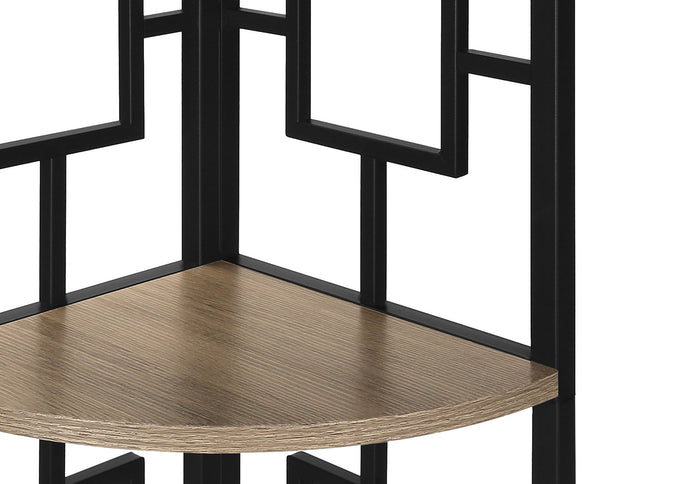 4 Tier Bookshelf, Bookcase, Etagere, Corner, For Office, Contemporary & Modern