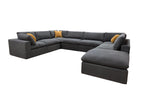 Dark Gray / 2 Pc. U - Shaped Sectional, Ottoman