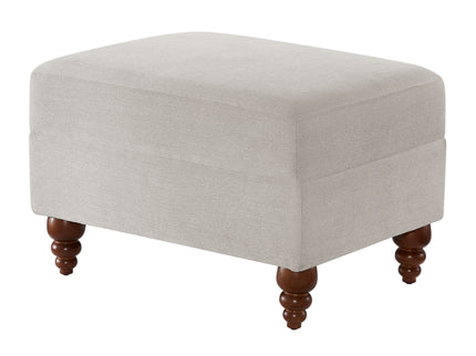 Candor - Ottoman Upholstered Footrest - Beige / Gray