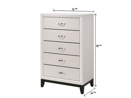 Contemporary 5 Drawer Tall Chest
