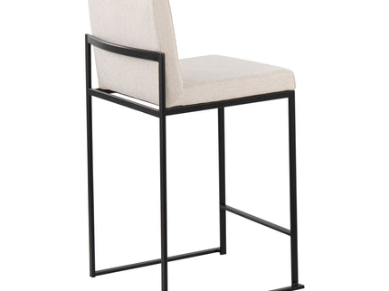 Fuji - Contemporary Modern Elegance, High Back Counter Stool