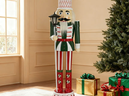 Classic Nutcracker Holiday Decor, Durable Construction - Green / Red / White