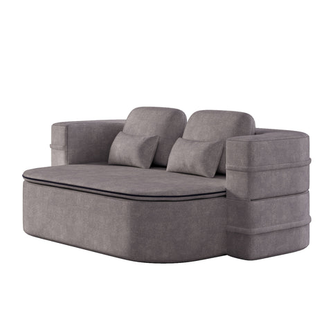 2 In 1 Foldable Sofa Bed With Multi Functional Blanket, Floor Lounge Sofa