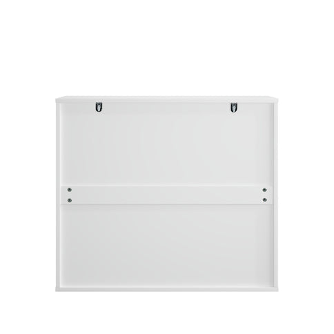Kitchen Storage Cabinet With Double Doors, Adjustable Shelves, Sideboard Buffet For Dining Room - White