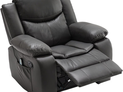 Recliner Chair With Vibration And Heating - Gray