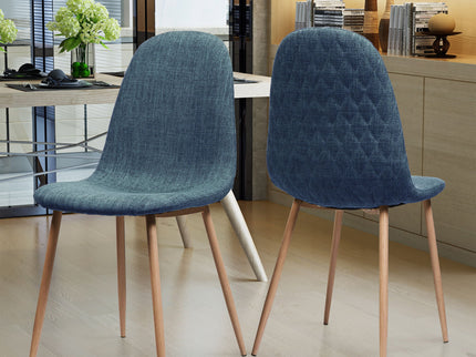 Elegant Dining Chair Set With Fabric