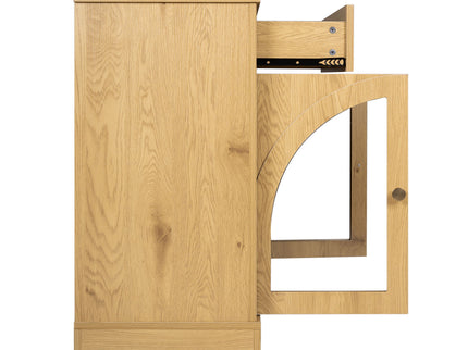 Modern Sideboard Cabinet With 1 Drawer And 2 Arched Doors