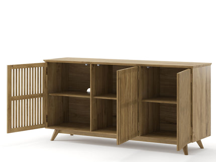 TV Stand With Adjustable Shelf - Natural