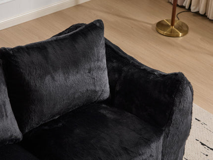 Giant Bean Bag Couch, Ultra Soft Fluffy Loveseat For Living Room