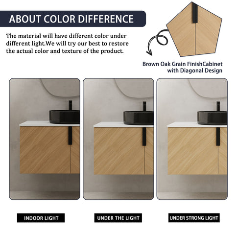 Wall Mounted Bathroom Vanity & Art Sink