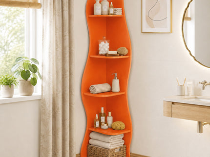 5 Tier S - Shaped Corner Shelf For Living Room
