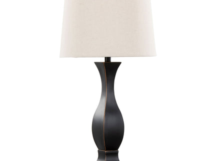Riley - Contemporary Table Lamp (Set of 2) - Oil Rubbed Bronze / Oat