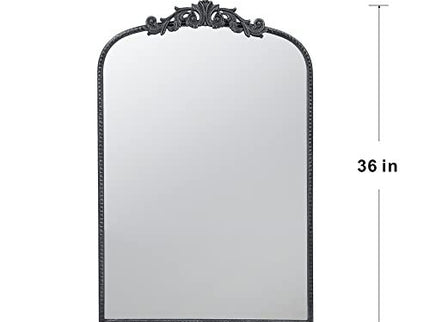 Arch Mirror, Baroque Inspired Wall Decor For Bathroom, Bedroom, Living Room