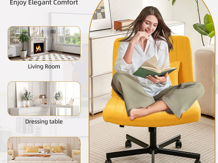Criss Cross Office Chair With Adjustable Height, Ergonomic Design
