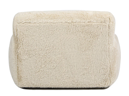 Summit - Faux Sheepskin Overstuffed Arm Chair - Cream Beige