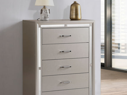 Alana - Chest - Silver Champagne