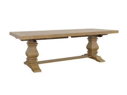 Allende - Extension Dining Table With Double Pedestal Base - Honey