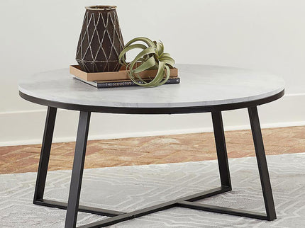 Donovan - Coffee Table With Round Top - White
